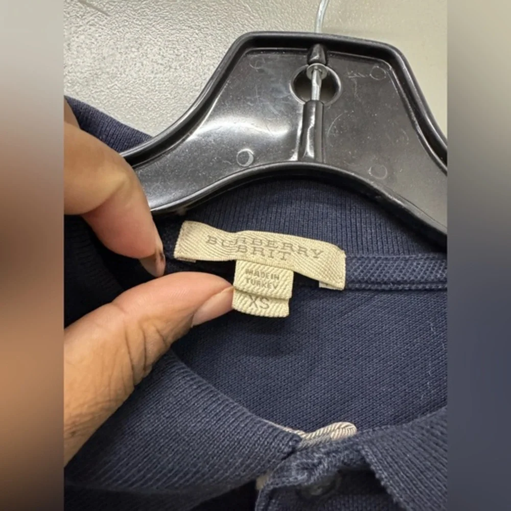 Burberry Brit Navy Blue Polo Shirt men’s size XS‎ - Picture 5 of 10